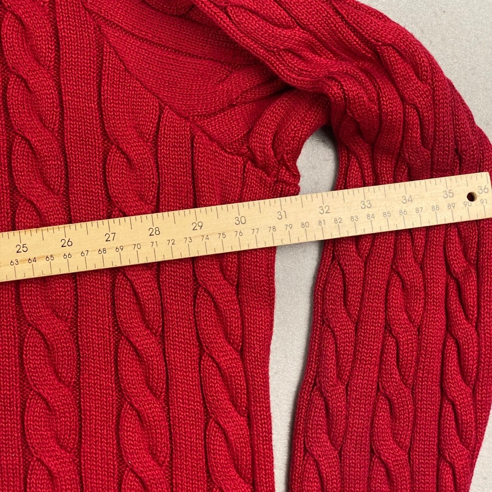 Polo Ralph Lauren Sweater Mens 4XB Cable Knit Cotton crew neck Pullover Pony - Picture 11 of 13